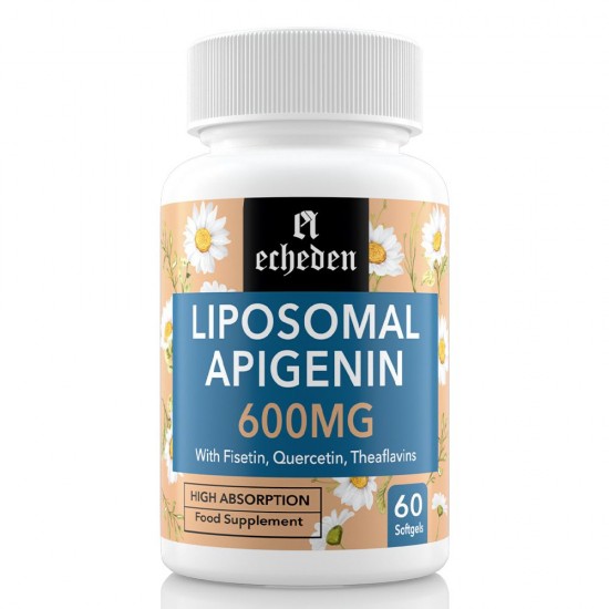 Echeden Liposomal Apigenin Dietary Supplement 600mg - High Bioavailability Apigenin 