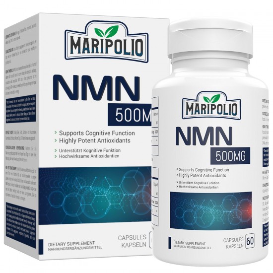 MARIPOLIO NMN Dietary Supplement, 60 Capsules