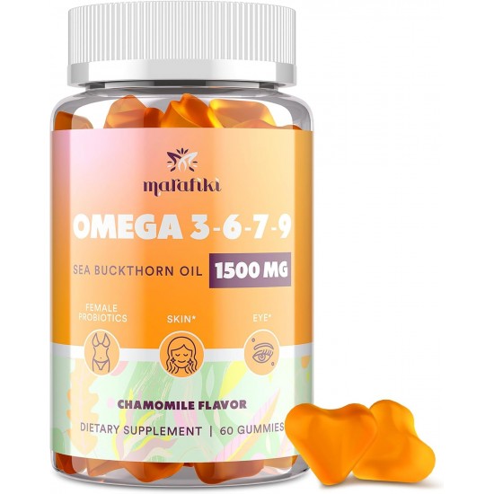 Marafiki Dietary Supplement Omega 3 6 7 9 Gummies for Women