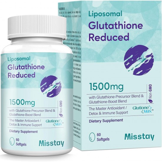 Misstay Liposomal Glutathione 1500 MG Dietary Supplement