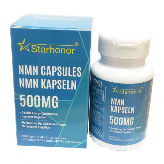 Starhonor NMN Capsules with Maximum Strength 500mg 60 Capsules