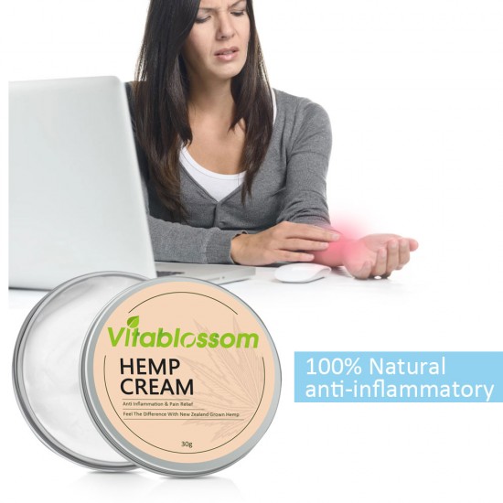 Vitablossom Soulagement de la douleur et anti-inflammatoire Crème De Chanvre - Nouveaux et anciens mixtes à vendre *