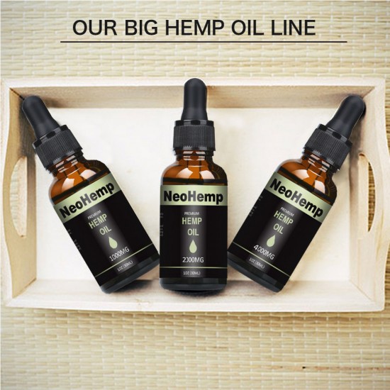 NeoHemp Broad Spectrum Hemp Oil Drops 5000mg 30ml, Vegan & Vegetarian Friendly(5000mg)