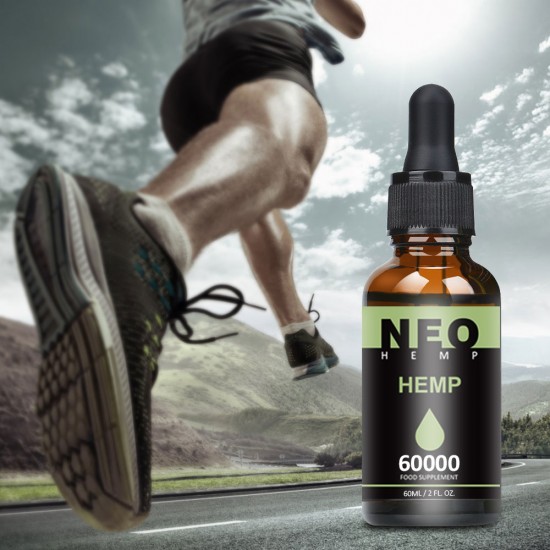 L'huile de chanvre NeoHemp gouttes 60000mg 60ml, aide à réduire le stress, l'anxiété et la douleur (60000mg )