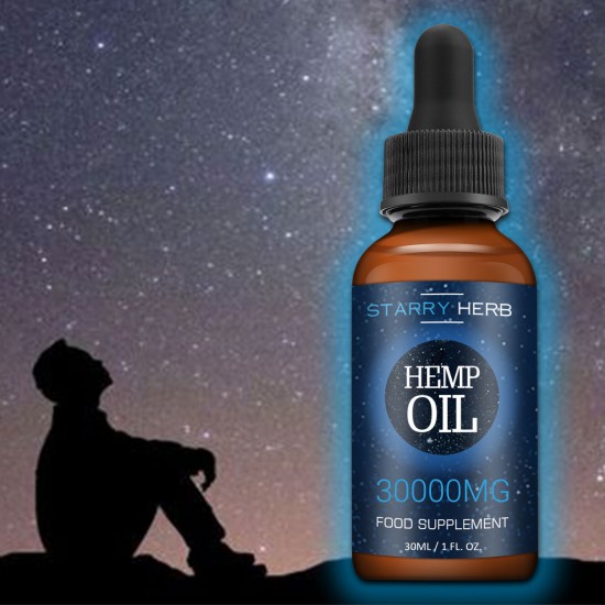 Huile Starry Herb 30000mg , extrait d’huile de chanvre à large spectre, extraits organiques de qualité supérieure, fabriqué aux États-Unis