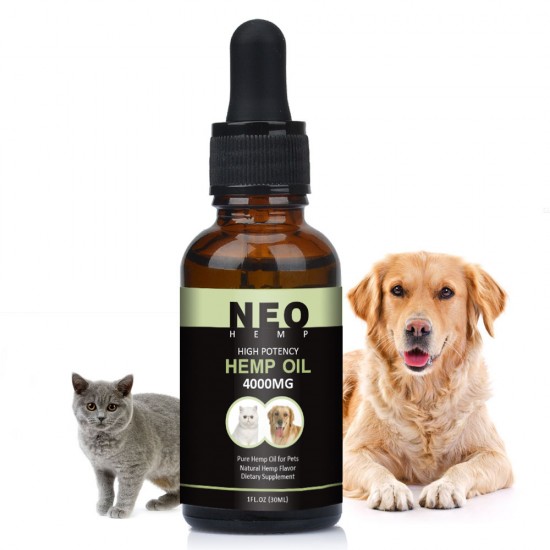 NEOHEMP Hanföl Tropfen für Hunde 4000mg 13% 30ml