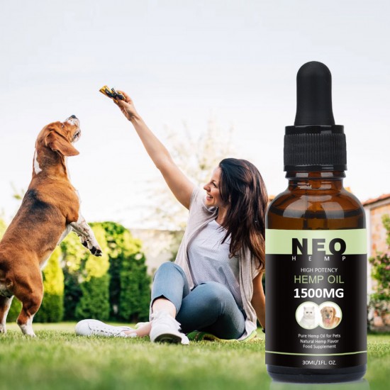 NEOHEMP Hanföl Tropfen für Hunde 1500mg 30ml