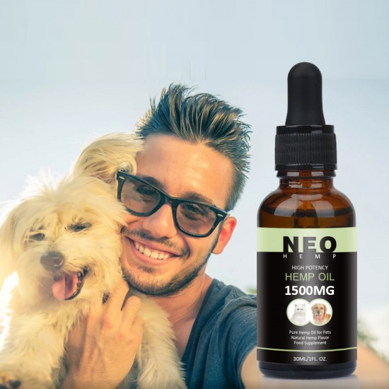 NEOHEMP Hanföl Tropfen für Hunde 1500mg 30ml